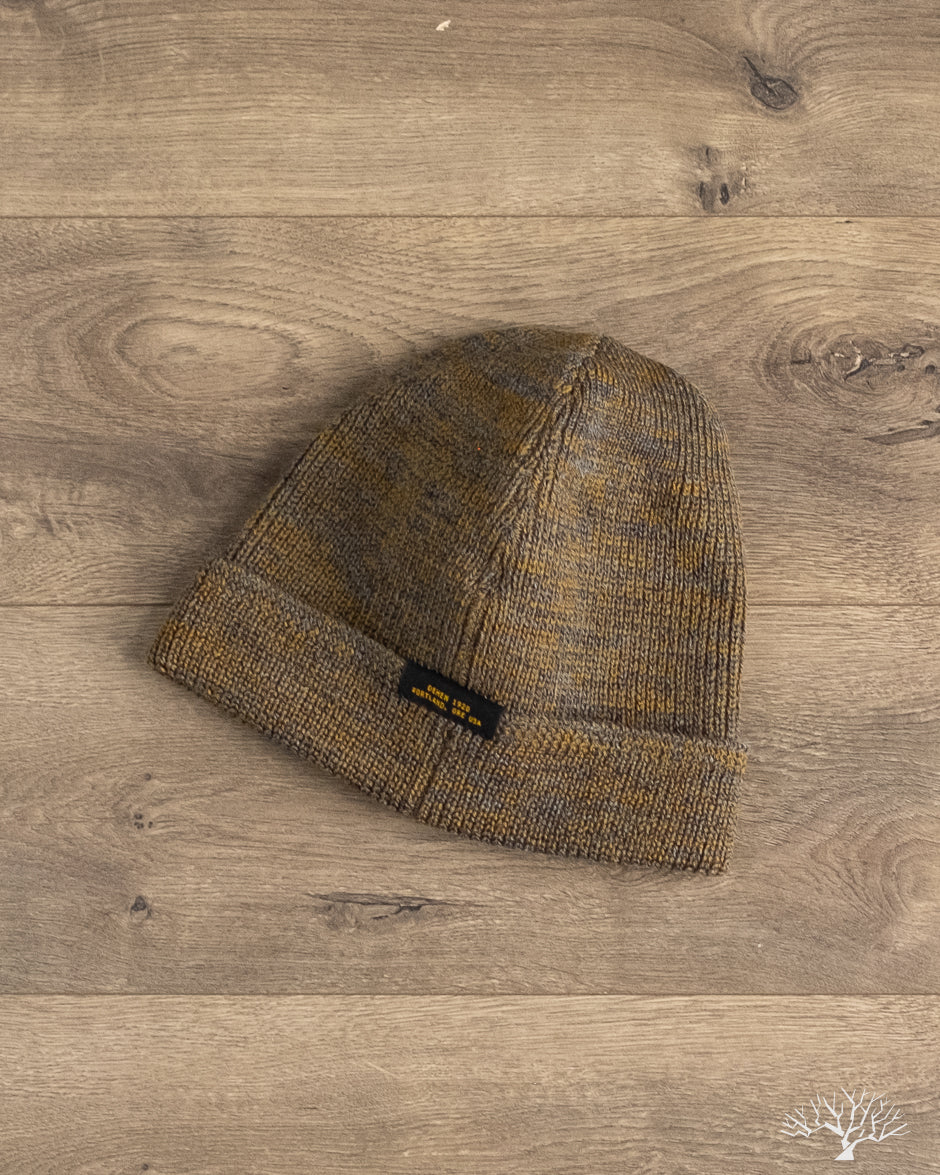 Dehen 1920 Wool Knit Watch Cap - Charcoal/Goldmine Mix