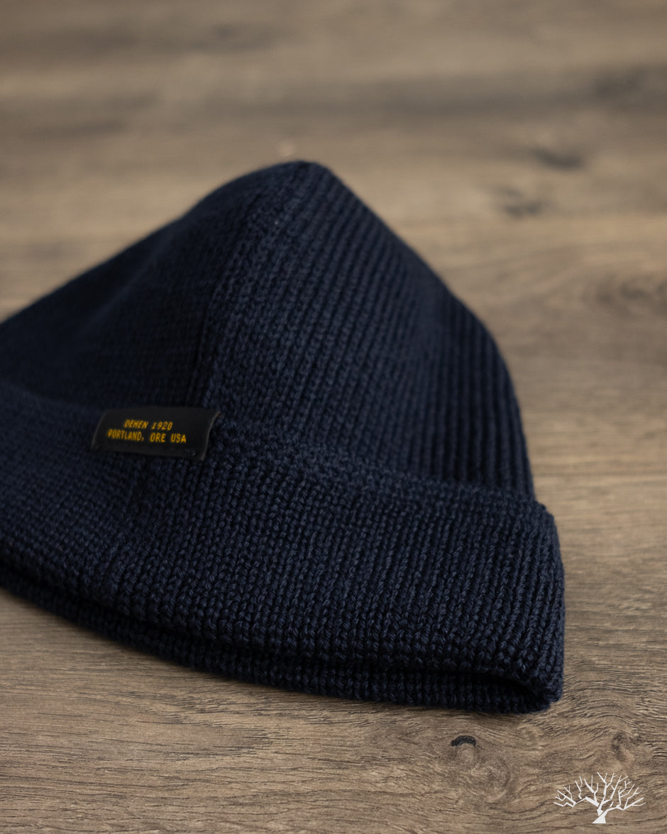 Dehen 1920 Wool Knit Watch Cap - Dark Navy