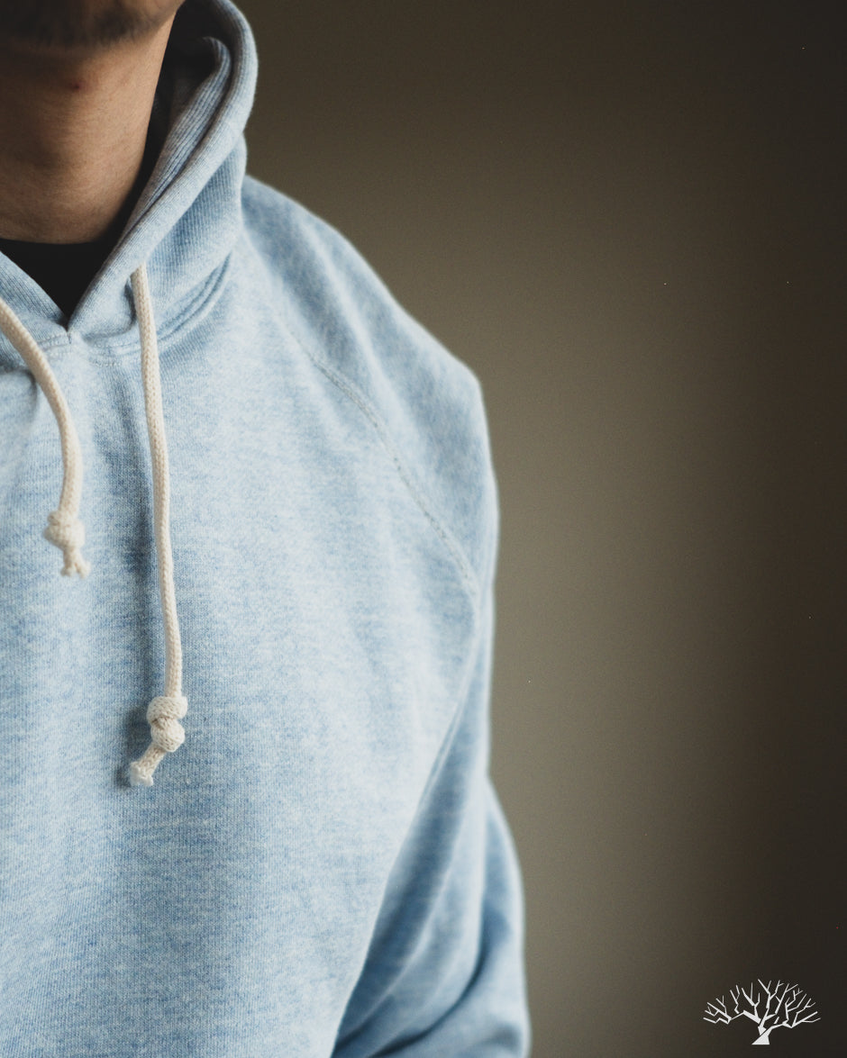 Denime 88/12 Heather Four Needle Hoodie (Lot 270) - Blue