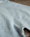 Denime 88/12 Heather Four Needle Hoodie (Lot 270) - Blue