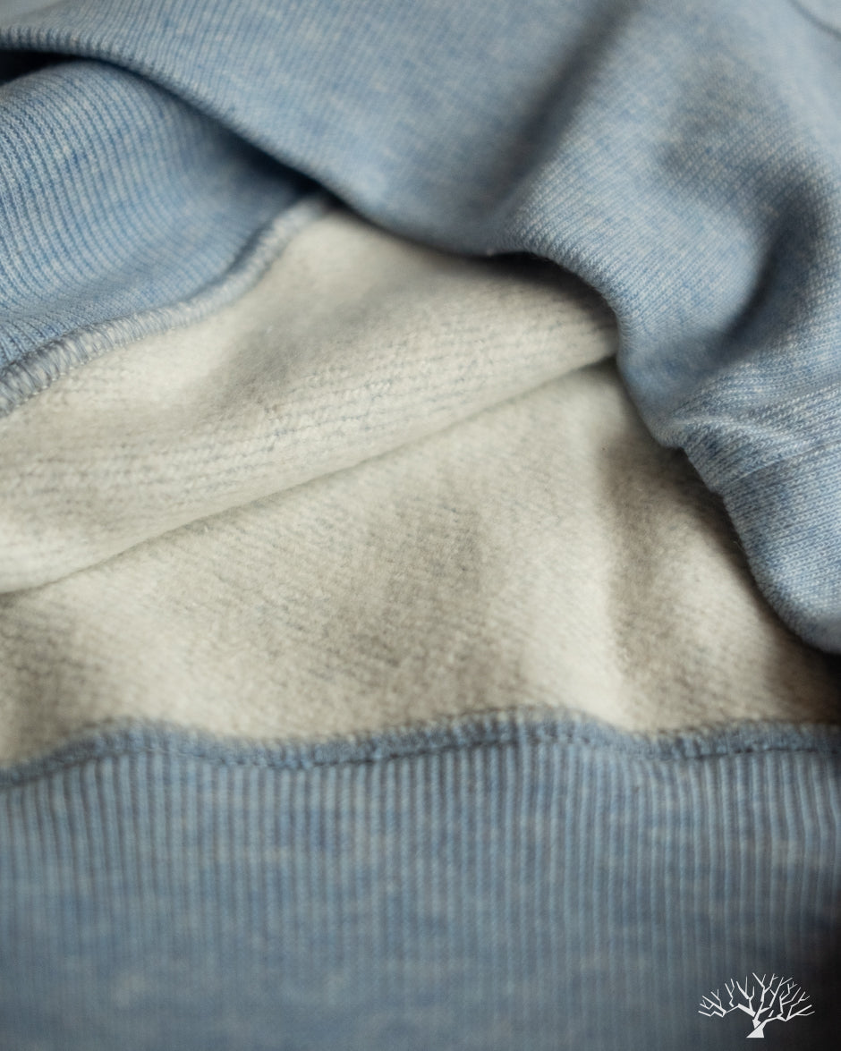 Denime 88/12 Heather Four Needle Hoodie (Lot 270) - Blue