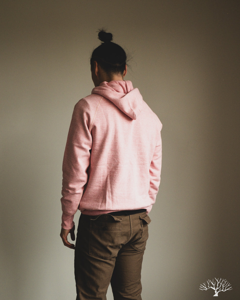 Denime 88/12 Heather Four Needle Hoodie (Lot 270) - Red