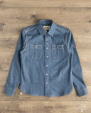 Fitted Underground Chelsea Selvedge Work Shirt - Teal