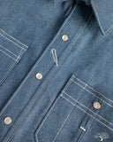 Fitted Underground Chelsea Selvedge Work Shirt - Teal