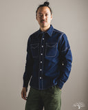 Fitted Underground LES Indigo Selvedge Chambray Shirt - Dark Indigo