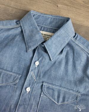 Fitted Underground - LES Indigo Selvedge Chambray Shirt – Withered Fig