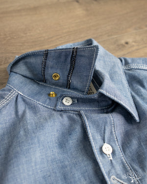 Fitted Underground - LES Indigo Selvedge Chambray Shirt – Withered Fig