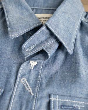 Fitted Underground - LES Indigo Selvedge Chambray Shirt – Withered Fig
