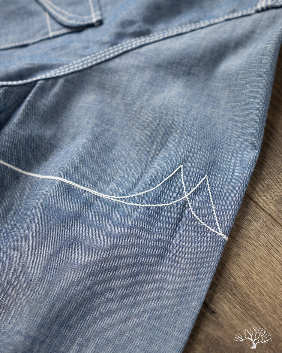 Fitted Underground LES Indigo Selvedge Chambray Shirt