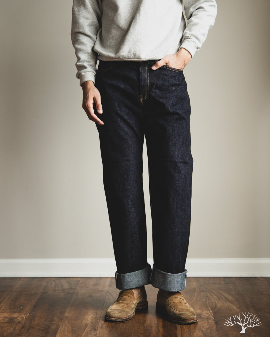 Flat Head FN-D111 - 14.5oz Left Hand Twill Wide Straight Selvedge Denim