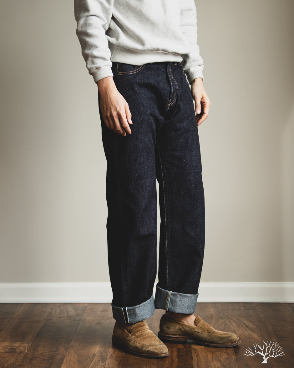 Flat Head FN-D111 - 14.5oz Left Hand Twill Wide Straight Selvedge Denim