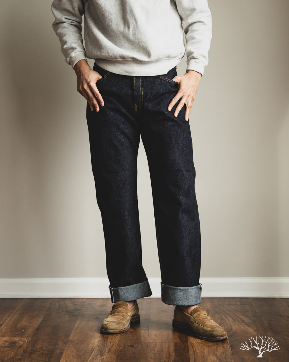 Flat Head FN-D111 - 14.5oz Left Hand Twill Wide Straight Selvedge Denim