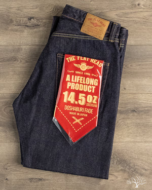 The Flat Head - FN-D111 - 14.5oz Left Hand Twill Wide Straight