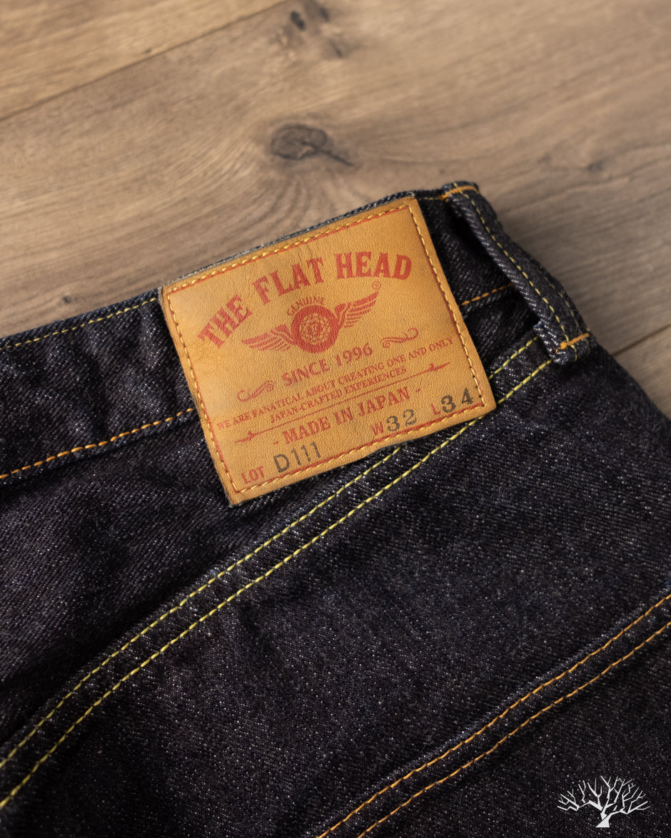 Flat Head FN-D111 - 14.5oz Left Hand Twill Wide Straight Selvedge Denim