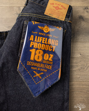 Flat Head - FN-8005 - 18oz Regular Straight Indigo Selvedge Denim