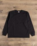 Flat Head FN-HTKL-001 - 20oz Heavy Loopwheel Long-Sleeve Tee - Black