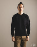 Flat Head FN-HTKL-001 - 20oz Heavy Loopwheel Long-Sleeve Tee - Black