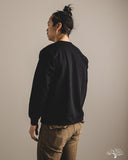 Flat Head FN-HTKL-001 - 20oz Heavy Loopwheel Long-Sleeve Tee - Black