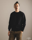 Flat Head FN-HTKL-001 - 20oz Heavy Loopwheel Long-Sleeve Tee - Black