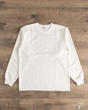Flat Head FN-HTKL-001 - 20oz Heavy Loopwheel Long-Sleeve Tee - White