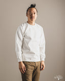 Flat Head FN-HTKL-001 - 20oz Heavy Loopwheel Long-Sleeve Tee - White