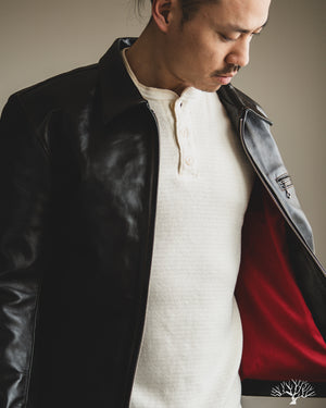 The Flat Head - FN-LJ-HS004 - Horsehide Quilted Single Riders