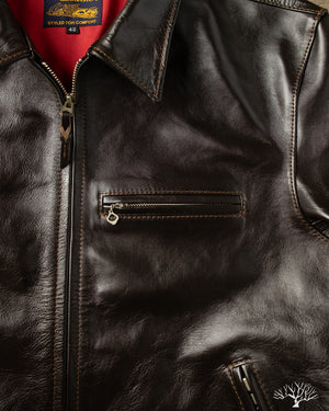 The Flat Head - FN-LJ-HS004 - Horsehide Quilted Single Riders