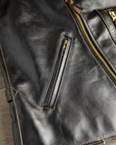 Flat Head FN-LJ-HW004 - Horsehide Double Rider's Leather Jacket