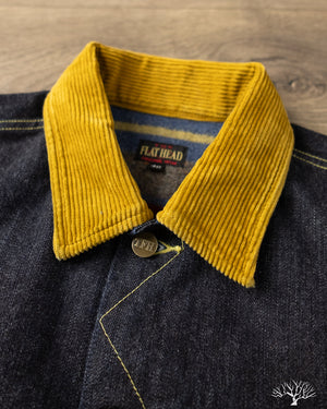 Flat Head - FN-OJ-D102 14.5oz Denim Blanket Jacket – Withered Fig