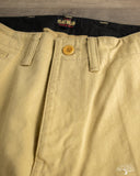 Flat Head FN-PA-C014 - 12oz Chino Trousers - Beige