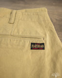 Flat Head FN-PA-C014 - 12oz Chino Trousers - Beige