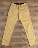 Flat Head FN-PA-C014 - 12oz Chino Trousers - Beige