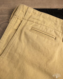 Flat Head FN-PA-C014 - 12oz Chino Trousers - Beige