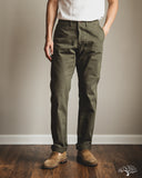 Flat Head FN-PA-C014 - 12oz Chino Trousers - Olive