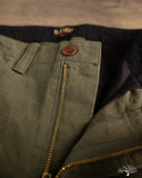 Flat Head FN-PA-C014 - 12oz Chino Trousers - Olive