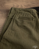 Flat Head FN-PA-C014 - 12oz Chino Trousers - Olive