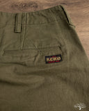 Flat Head FN-PA-C014 - 12oz Chino Trousers - Olive