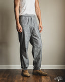Flat Head FN-PA-C015 - 5oz Chambray Relaxed Fit Pants - Black