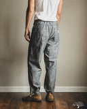 Flat Head FN-PA-C015 - 5oz Chambray Relaxed Fit Pants - Black