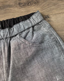 Flat Head FN-PA-C015 - 5oz Chambray Relaxed Fit Pants - Black