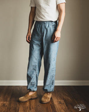 FN-PA-C015 - 5oz Chambray Relaxed Fit Pants – Withered Fig