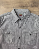 Flat Head FN-SCK-010L - 5oz Chambray Work Shirt - Black