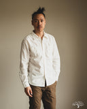 Flat Head FN-SCK-010L - 5oz Chambray Work Shirt - White