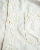 Flat Head FN-SCK-010L - 5oz Chambray Work Shirt - White