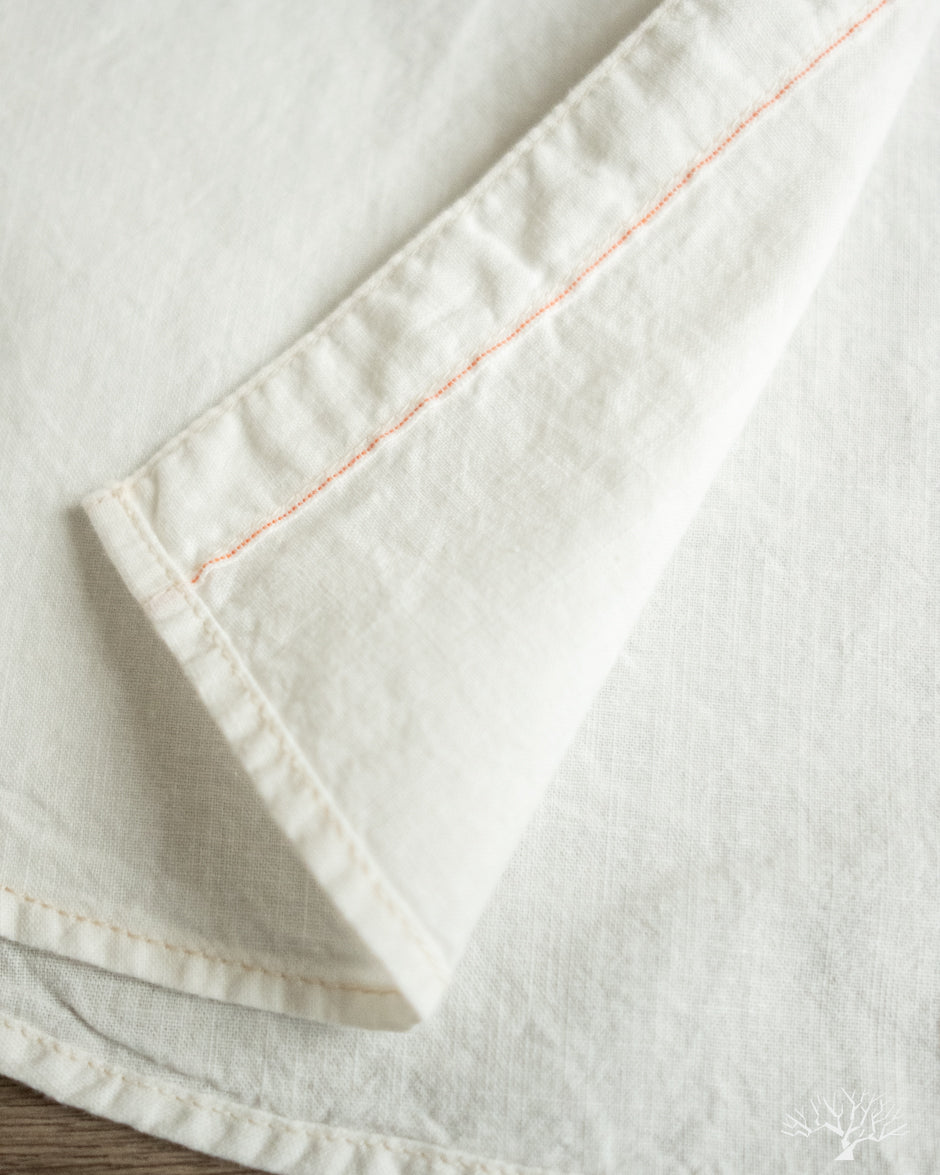 Flat Head FN-SCK-010L - 5oz Chambray Work Shirt - White