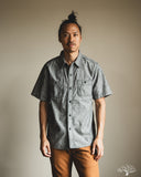 FN-SCK-010S - 5oz Chambray Short-Sleeve Work Shirt - Black