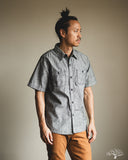 FN-SCK-010S - 5oz Chambray Short-Sleeve Work Shirt - Black
