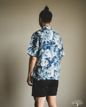 The Flat Head - FN-SCK-010S - 5oz Chambray Short-Sleeve Work Shirt