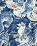 Flat Head FN-SCR-017S - Hyaku Tora Linen Shirt - Blue