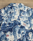 Flat Head FN-SCR-017S - Hyaku Tora Linen Shirt - Blue